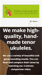 Mobile Screenshot of hokuukuleles.com